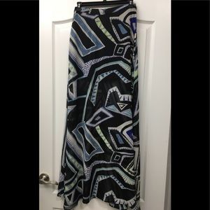 Patterned Maxi Skirt